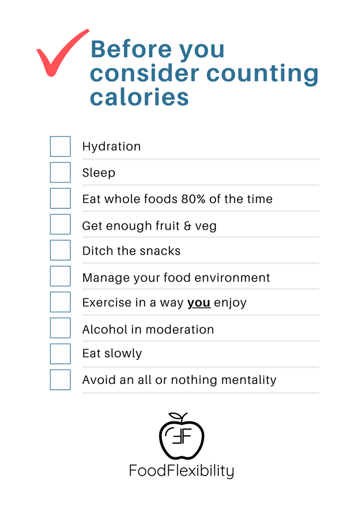 Before counting calories