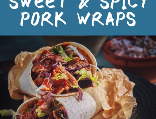 Sweet and Spicy Pork Wraps