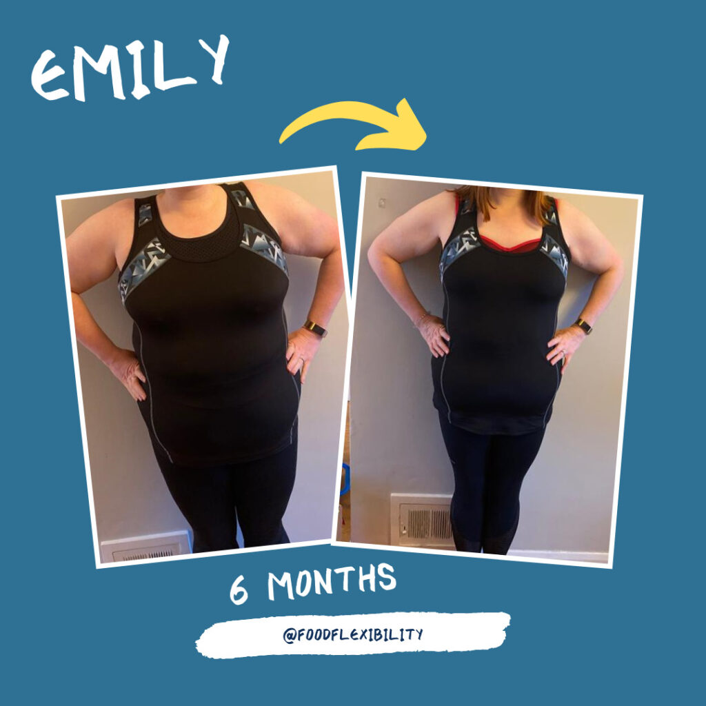 Emily was able to lose weight sustainably